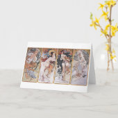 フォーシーズンズミュシャ カード (黄色い花)