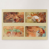 フォーシーズンズ1896年アールヌーボーバイミュシャ ジグソーパズル (横)