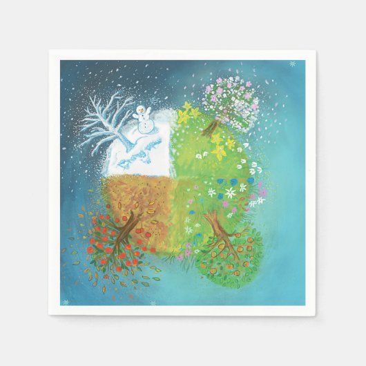 フォーシーズンズ・オン・アース スタンダードカクテルナプキン (正面)