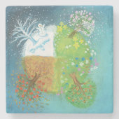 フォーシーズンズ・オン・アース ストーンコースター (正面)