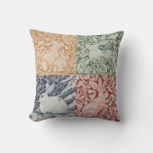 フォーシーズンラビットアールデコデダムアクセントピロー クッション (正面)