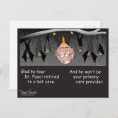 フォーシ博士は、こうもり退職した洞窟の葉書に ポストカード (正面/裏面)