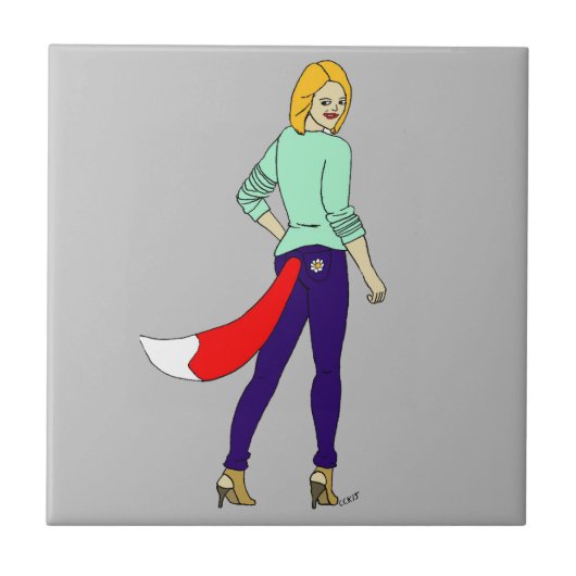 フォージガールセラミックタイル タイル (正面)