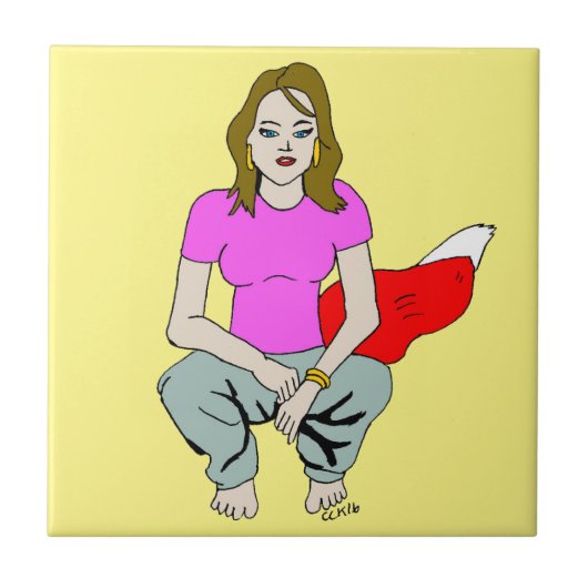 フォージガールセラミックタイル タイル (正面)