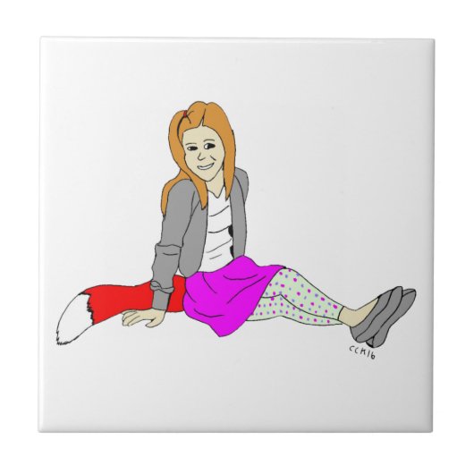 フォージガールセラミックタイル タイル (正面)