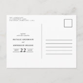 フォージングファームハウス結婚式招待状 案内ポストカード (裏面)