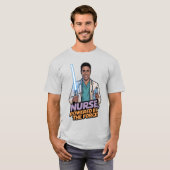 フォースでパワーアップした看護師 Tシャツ (正面フル)