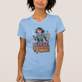フォースに支えられた看護師のTシャツ Tシャツ (正面)