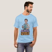 フォースに支えられた看護師 Tシャツ (正面フル)