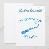 フォースはホームフリスビー 招待状 (正面/裏面)