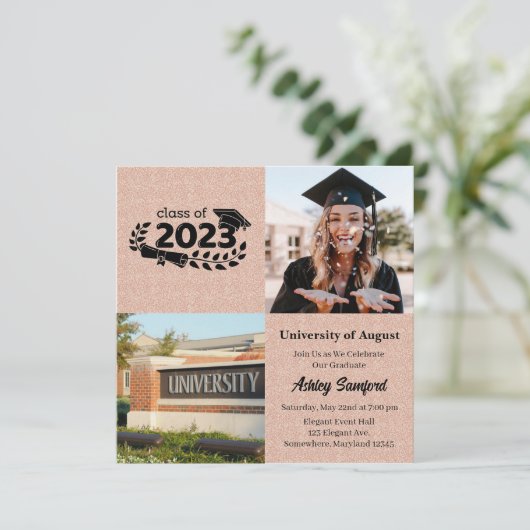 フォースクエアバラ金ゴールド卒業招待状 招待状 (スタンド正面)