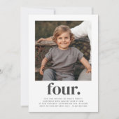 フォースクエアフォト誕生日招待状 招待状 (正面)