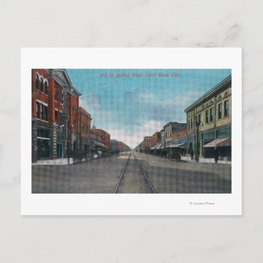 フォースストリートから見た西部風景 #2 ポストカード (正面)