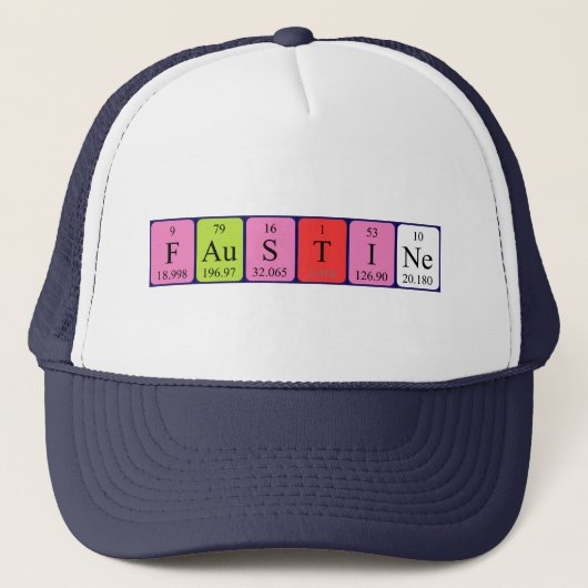 フォースチン周期表名hat キャップ (正面)