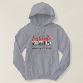 フォーステレットグレーフード付きスウェットシャツ パーカ