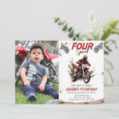 フォースピードダートバイクアドベンチャーバースデーパーティー 招待状 (スタンド正面)