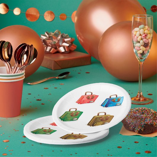 フォースーツケース紙プレート ペーパープレート