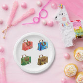 フォースーツケース紙プレート ペーパープレート (パーティー)