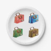 フォースーツケース紙プレート ペーパープレート (正面)