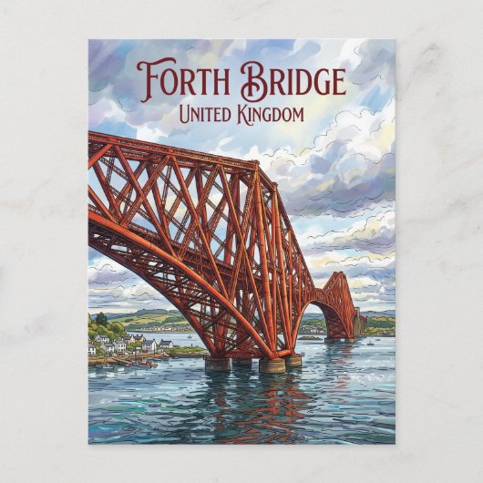 フォース橋 イギリス ポストカード (正面)