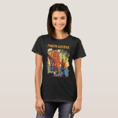 フォース橋 スコットランド 旅行 Tシャツ (正面フル)