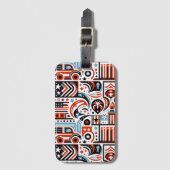 フォース・オブ・ジュライ・ジェネレーティブ・パターン ラゲッジタグ (正面縦)