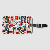 フォース・オブ・ジュライ・ジェネレーティブ・パターン ラゲッジタグ (正面横)