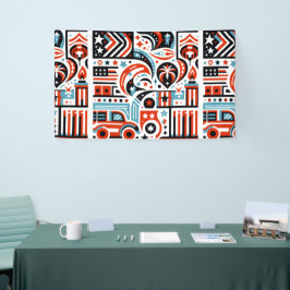 フォース・オブ・ジュライ・ジェネレーティブ・パターン 横断幕