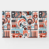 フォース・オブ・ジュライ・ジェネレーティブ・パターン 横断幕 (横)