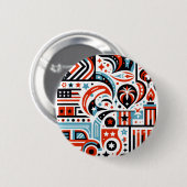 フォース・オブ・ジュライ・ジェネレーティブ・パターン 缶バッジ (正面&裏面)