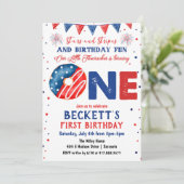 フォース・オブ・ジュライ ファーストバースデー ご招待 招待状 (スタンド正面)