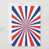 フォース・オブ・ジュライ ファーストバースデー ご招待 招待状 (裏面)