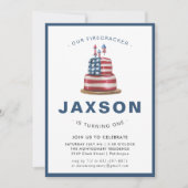 フォース・オブ・ジュライ | 誕生日パーティーへの招待状 招待状 (正面)