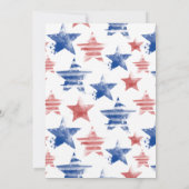 フォース・オブ・ジュライ | 誕生日パーティーへの招待状 招待状 (裏面)