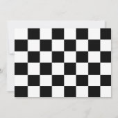 フォース・スピード・レース・カー・ボーイ 4歳の誕生日写真が必要 招待状 (裏面)