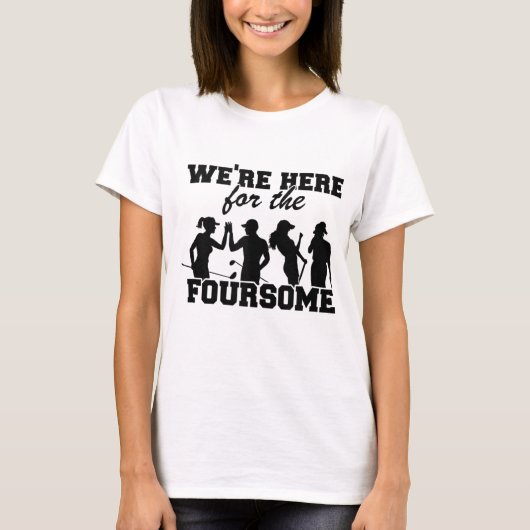 フォーソゴルフに来おもしろいた Tシャツ (正面)
