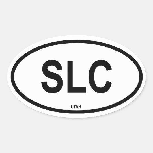 フォーソルトレイクシティ「SLC」 楕円形シール (正面)