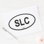 フォーソルトレイクシティ「SLC」 楕円形シール (封筒)