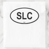 フォーソルトレイクシティ「SLC」 楕円形シール (バッグ)