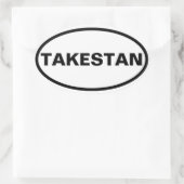 フォータケスタン 楕円形シール (バッグ)