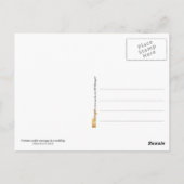 フォーチュンおもしろいクッキーの結婚のジョーク ポストカード (裏面)