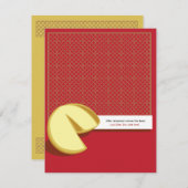 フォーチュンおもしろい中国のクッキーリハーサル招待状 招待状 (正面/裏面)