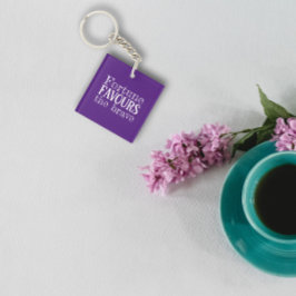 フォーチュンはスクリプトタイポグラフィアクリルのキーチェーンを好む キーホルダー