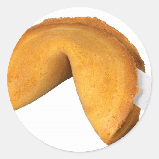 フォーチュンクッキーのシール ラウンドシール (正面)