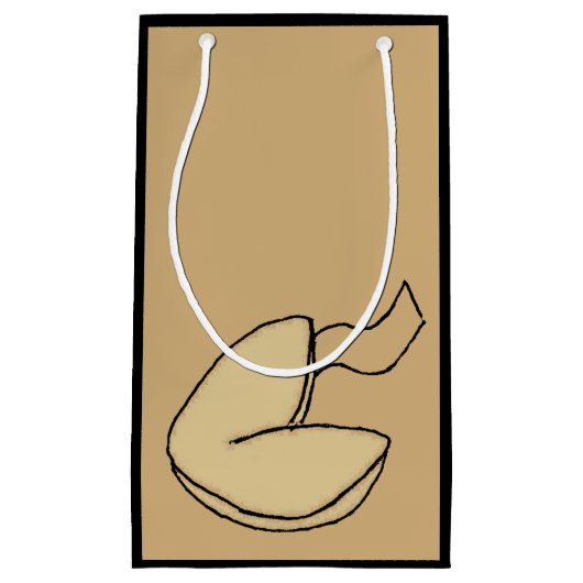 フォーチュンクッキーのラッキー中国のフードマンガ スモールペーパーバッグ (正面)