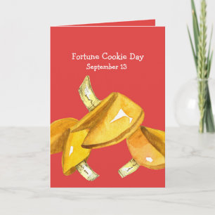 フォーチュンクッキーの日9月13日レッド カード