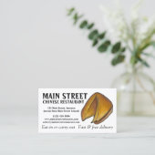 フォーチュンクッキー中国のレストランフードシェフダイナー 名刺 (スタンド正面)