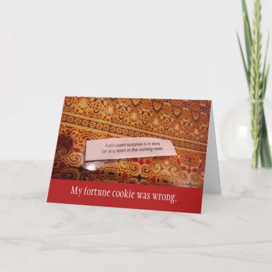 フォーチュンクッキー同僚のお別れカード カード (正面)