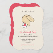 フォーチュンクッキー幸運/お別れ招待状 招待状 (正面/裏面)