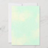 フォーチュンクッキー赤ちゃんの女の子かわいいシャワー散水 招待状 (裏面)